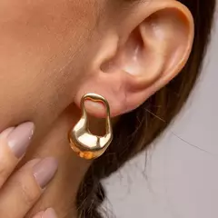 Brinco Organico Vazado - Dourado na internet