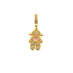 Pingente Menina Rosa Claro - comprar online