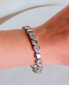 Pulseira Riviera Coração Prata - comprar online