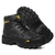 Imagem do Bota Caterpillar Adventure Em Couro Bico de PVC - Preto e Amarelo