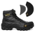 Bota Caterpillar Adventure Em Couro Bico de PVC - Preto e Amarelo - loja online