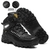 Bota Caterpillar Motoqueiro Em Couro Bico de PVC - Preto - comprar online