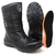Imagem do Bota de Segurança Militar em Couro Bico PVC - Fulgore - Preto
