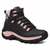 Bota Feminina N7 em Couro - Preto e Rosa - Via Livre