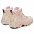 Bota Feminina N7 em Couro - Bege e Rosa - Via Livre na internet