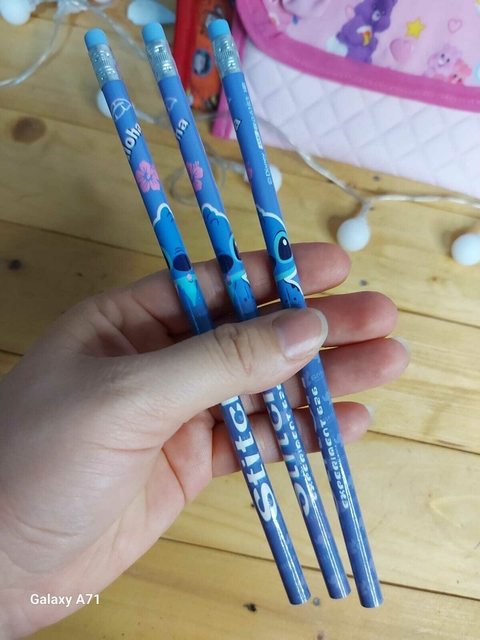 Lápis com borracha personagem Stitch - Importado