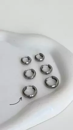 Argollas Cubanitas 1,3cm | Acero Quirurgico - comprar online