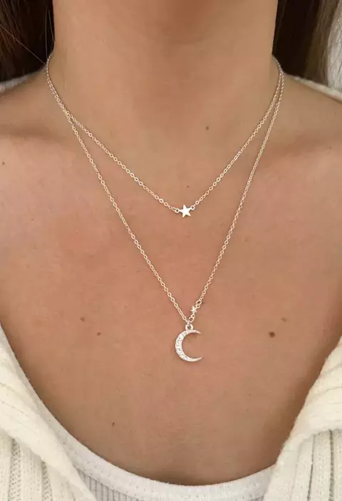 Cadena Mid Night | Acero Blanco - comprar online