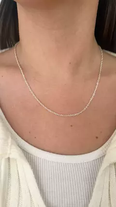 Cadena Enroscadita | Acero Blanco