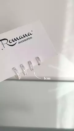 Argollas Magali 1cm | Plata 925 - Romana accesorios mayorista