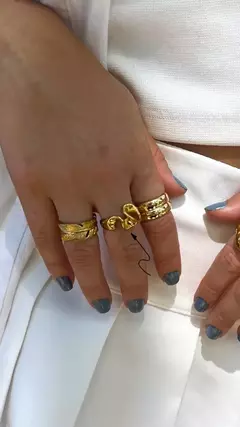 Anillo Tull | Acero Dorado - comprar online