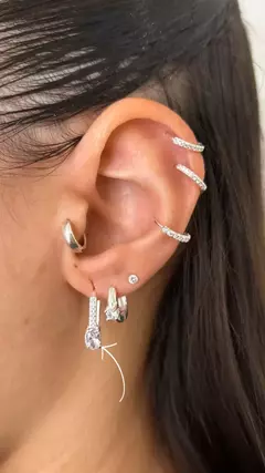 Argollas Nicolette | Plata 925 - comprar online