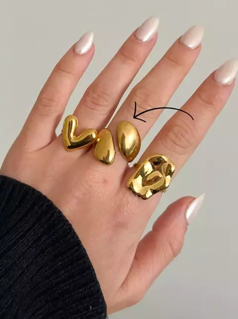 Anillo Siamu | Acero Dorado - comprar online