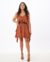 Imagem do Vestido Babado Alça Fina Terracota