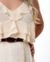Vestido Babado Alça Fina Off-White na internet