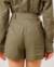 Imagem do Short de Linho Verde Oliva