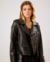 Jaqueta Biker de Poliuretano Preto - comprar online