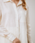 Camisa de Linho Oversized Off-White - BALAIÊ