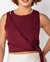 Blusa Amarração Marsala - comprar online