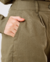 Short de Linho Verde Oliva - loja online
