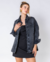 Jaqueta Jeans Preta Estonada - comprar online