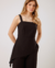 Blusa Preta Assimétrica com Alça - loja online