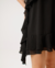 Vestido Babado Alça Fina Preto - loja online