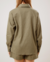 Camisa de Linho Oversized Verde Oliva - loja online