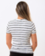 Blusa Canelada Listrada Preta e Branca - BALAIÊ