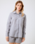 Camisa de Linho Oversized Cinza - loja online