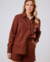 Camisa de Linho Oversized Marrom - comprar online