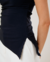 Blusa Muscle Assimétrica Azul Marinho - BALAIÊ