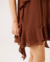 Imagem do Vestido Babado Alça Fina Marrom