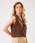Colete Tricot Marrom