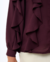 Camisa Babado Roxa - loja online