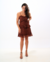 Vestido de Renda Marrom - loja online