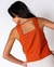Blusa Alça Larga de Linho Laranja - loja online