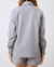 Imagem do Camisa de Linho Oversized Cinza