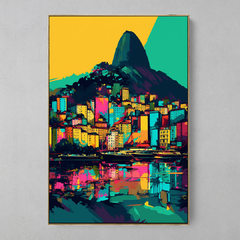 Quadro Rio de Janeiro Reflexos estilo Andy Warhol - Ellquadros Art Gallery