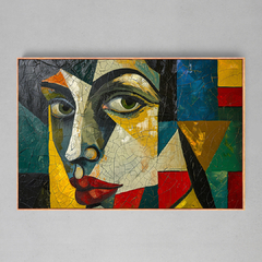 Quadro Decorativo Rosto Cubista na internet