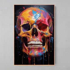 Quadro Caveira ao estilo Andy Warhol - Ellquadros Art Gallery