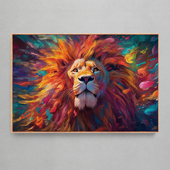 Quadro Decorativo Lion Abstract - Ellquadros Art Gallery