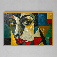Quadro Decorativo Rosto Cubista - loja online