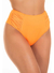 Calcinha Biquíni Hot Pant com Drapeado na Lateral Laranja - comprar online