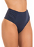 Calcinha Biquíni Hot Pant com Drapeado na Lateral Azul Marinho - comprar online