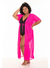 Kimono Mesh Longo Plus Size Rosa - comprar online