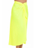 Saia Transpassada Sem Babado Amarelo Neon - comprar online