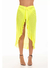 Saia Sereia Mesh Amarelo Neon