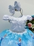 VESTIDO INFANTIL FROZEN PRINCESA APLIQUE GELO FESTAS (FANTASIAS 1080) - comprar online