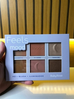 Paleta de Pó Blush e Iluminador Feels Mood Ruby Rose